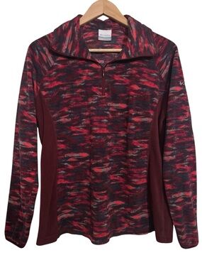Columbia Quarter Zip Fleece Pullover Multicolor Women’s Large Gorpcore